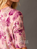 Agnes & Dora™ Dolman Tunic Taking Flight Blush and Berry