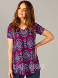 Agnes & Dora™ Everyday Tee Fuchsia Boho