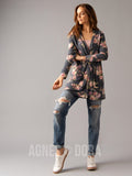 Agnes & Dora™ Essential Cardigan Classic Floral Navy