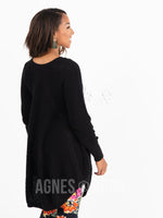 Agnes & Dora™ Cable Pullover Black