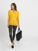 Agnes & Dora™ Dolman Tunic Very Vine - Setting Sun