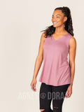 Agnes & Dora™ Essential Tank V-Neck Mauve