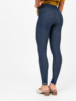 Agnes & Dora™ Moto Jegging Dark Denim